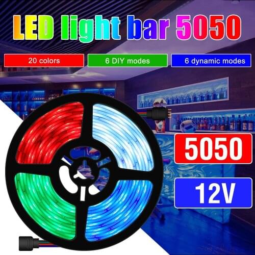 10/20m Led Strip Licht 5050 Bluetooth Led Strip EU/UK/US Remote Lamp Dc Adapter led lamp Licht 8 lighting modes led strip light