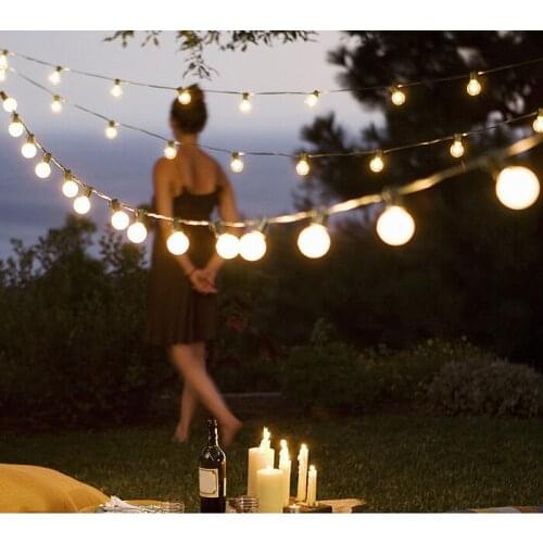 2.5M 5M G50 Globe Bulb String lights LED Decoration Fairy light Outdoor Garland Patio lamp For Wedding Christmas Party 110V 220V