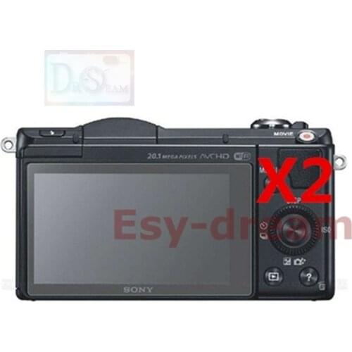 2pcs High Quality LCD Display Screen Plastic Film Protector for Sony NEX 6 7 NEX6 NEX7 A5000 A5100 A6000 A6300 A6400 A6500 A6600
