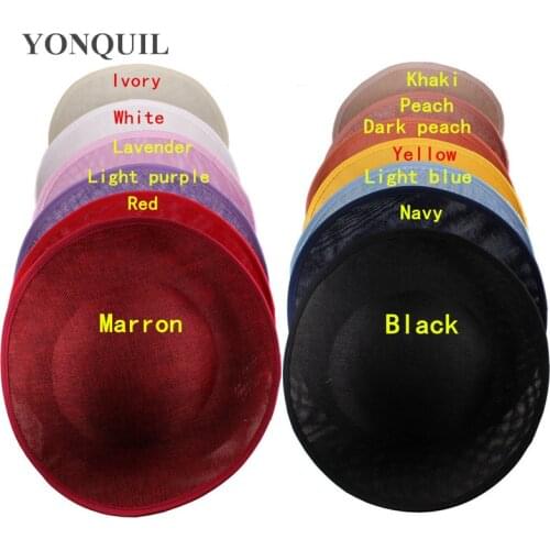 30CM Round Shape Imitation Sinamay Hats Wedding Hair Fascinators Base New Design For Derby Church Cocktail Headwear New Arrival