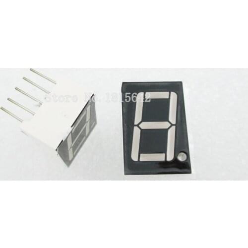 5PCS/LOT 1 bit 1bit Digital Tube Common Cathode Digital Tube 0.56" 0.56in. Red LED Digit 7 Segment