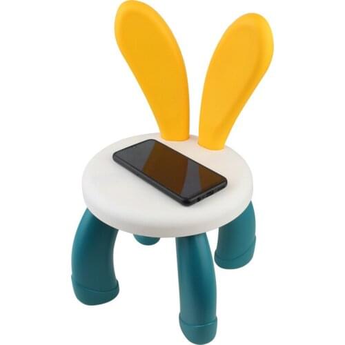 Childrens backrest chair plastic thickened household stool dining chair baby small bench kindergarten children plastic stool