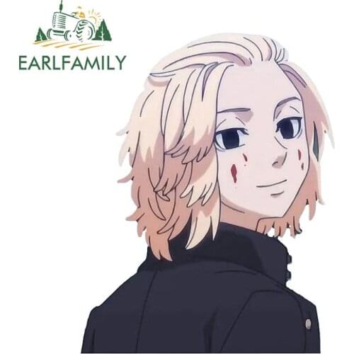 EARLFAMILY 13cm x 10cm Auto Car Sticker for Tokyo Revengers Mikey Peeker Anime Decal Windows Laptop JDM VAN RV Car Accessories