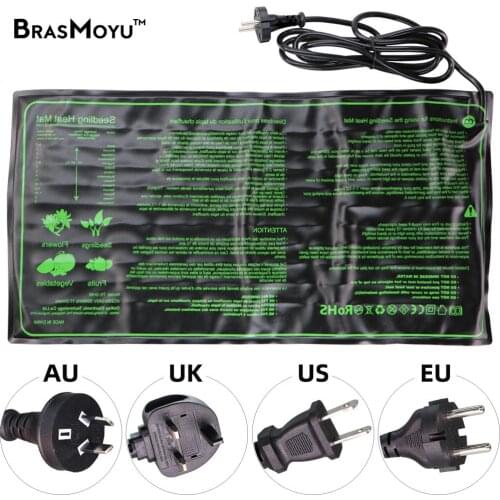 Plant Heating Pad 20x10 Inch US UK EU AU Plug Waterproof Durable Suitable For Indoor Home Gardening Seed Germination Hydroponics