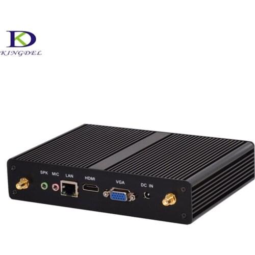 Kingdel Micro Desktop PC Celeron J1800 Dual Core Mini Computer RAM+MSATA SSD Firewall Multi-function Router TV Box Windows 7