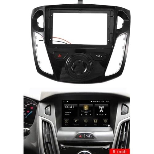 9 Inch Car Radio Fascia Dash Trim Kit for Ford Focus 3 2012-2017 Stereo DVD Player Refitting Frame