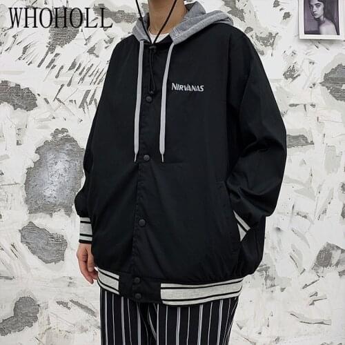 Man Womens Letter Embroidery Baseball Jacket Color Block Vintage Harajuku Jacket 2021Spring Oversized Coats Streetwear