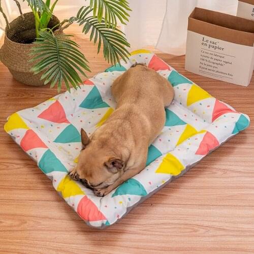 Summer Waterproof Dog Ice Mat Cool Feeling Dogs Bed Breathable Pet Sofa Dog Products Puppies Cat Mat Dog Beds for Medium Dogs