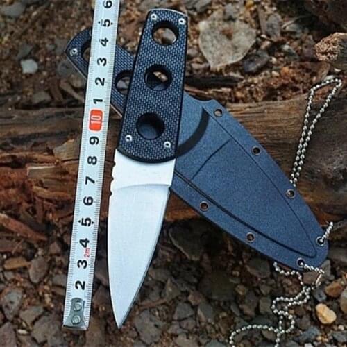 Hot Selling Hysenss 440C High Hardness Outdoor Straight Knife Fixed Blade G10 Handle Military Neck Knife EDC Tool Knife