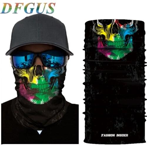 Motorcycle Balaclava Magic Neck Face Mask National Flag Ghost Skull Motor Motorbike Skiing Scarf Bandana Head Shield Helmet Mens