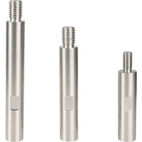 3 X M14 Thread Stainless Steel Polisher Extension Shaft Rotary Extension Shaft Set