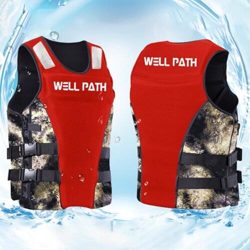 Neoprene fishing vest professional surfing drifting buoyancy life jacket adult children swimming vest safety life jacket