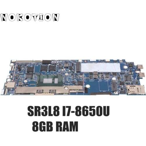 NOKOTION For Lenovo ThinkPad X1 Tablet Evo Motherboard SR3L8 I7-8650U CPU 8GB RAM 01AW881 01AW880 01AW879 DMX3A NM-B271