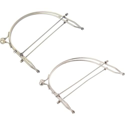 1Pc Metal Half Round Frame Kiss Clasps Lock Purse Bag Handbag Handle Clutch