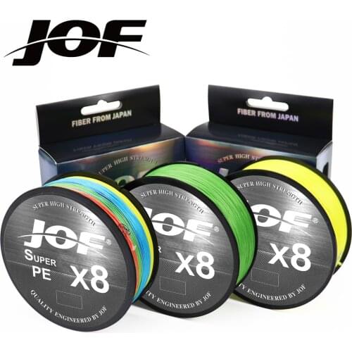 JOF 300M 150M PE Fishing Line 8 Strands Braided Fishing Line 15-100LB Super Strong Japan Multifilament Thread Carp Fishing Wire