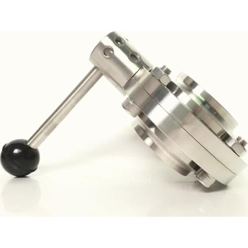 Fit 45mm 1-3/4" Pipe OD Butt Welding Sanitary Butterfly Flow Control Valve SUS 304 Stainless Beer Brewing Home