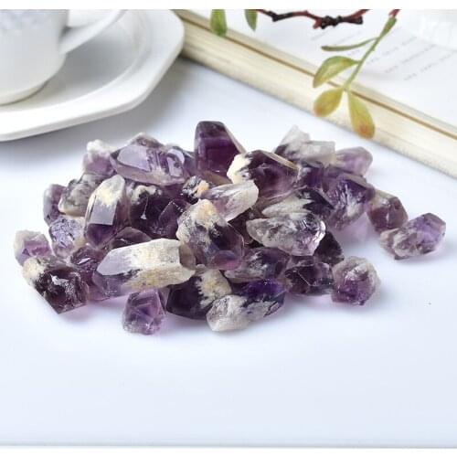 Natural Amethyst Sharp Point Backbone Gem Rough Rock Mineral Specimen Healing Meditation Reiki DIY Jewelry Decoration Accessorie