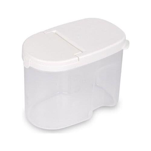 Clear Plastic Kitchen Food Rice Bean Cereal Flour Grain Snacks Storage Box Container Box Sealed Case F1CC
