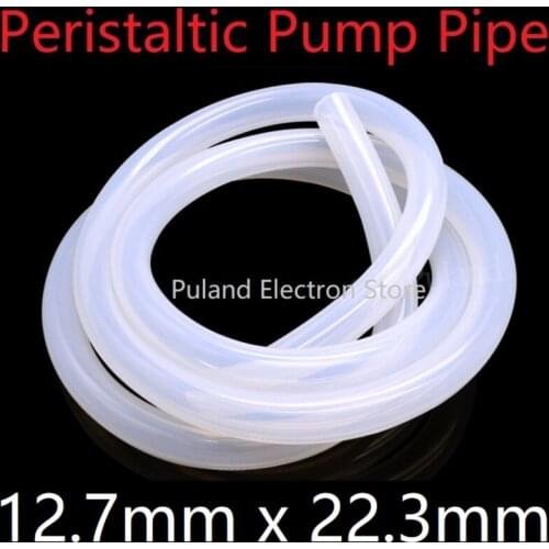 Transparent ID 12.7mm x 22.3mm OD Thickness 4.8mm Peristaltic Pump Silicone Hose Food Grade Soft Flexible Pipe Water Connector