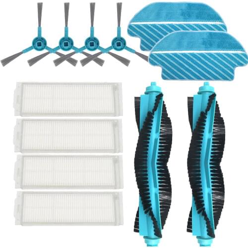 HEPA Filter Roller Brush Mop Pads Cloth for Cecotec Conga 3290 3490 3690 Vacuum Cleaner for Viomi V2 V-RVCLM21B Mijia STYJ02YM