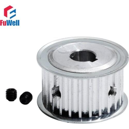 HTD5M Timing Belt Pulley 22T 8/10/12/12.7/14/17/18mm Bore Gear Pulley With Keyway 21mm Belt Width 22Teeth Synchronous Pulley