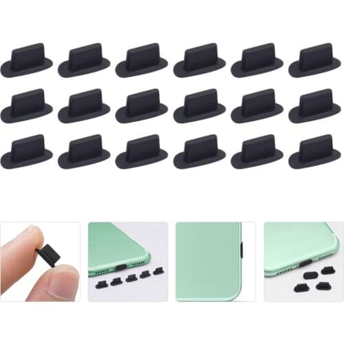 50Pcs Silicone Charging Port Dust Plugs Phone Tablet Charger Port Stoppers