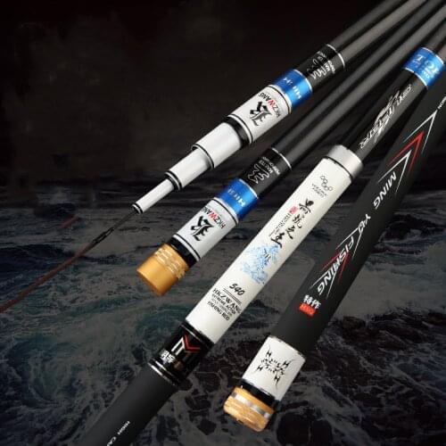 Carbon Telescopic Rod 19 Tone Taiwan Fishing Cane Light and Hard Long Section Hand Pole Black Pit Carp Squid Feeder Fishing Gear