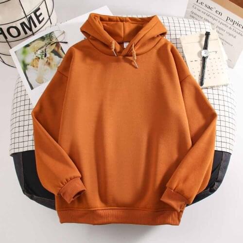 Plain Purple Hoodie Drawstring Hoodie Solid Color Pullover Sweatshirt Oversized Drop Shoulder Sweatshirt Autumn Winter Women