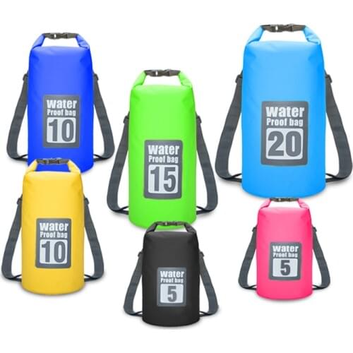 Outdoor Portable Rafting Dry Bag Sack Swimming Waterproof Storage River trekking Bags for Canoe Rafting Upstream 5L 10L 15L 20L