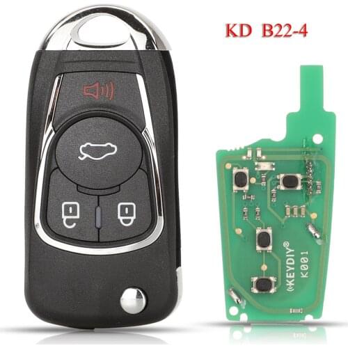 Kutery B22-4 Universal Remote Control Car Key For KD900 KD900+ URG200 Mini KD KD-X2 4Buttons Universal MultiFunctional KEYDIY