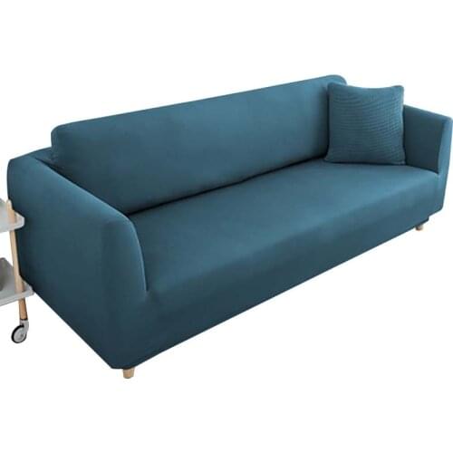 1/2/3/4 Seater Sofa Cover Solid Color Elastic L Shape Corner Sofa Covers for Living Room Elastic Couch Case Furniture Slipcovers