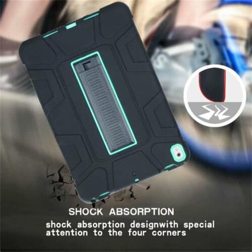 10Pcs/Lot Heavy Duty Armor Hybrid Full Boday Stand Tablet Case For iPad Air 3 2019 Pro 10.5 Inch Kids Safe PC Silicone Cover