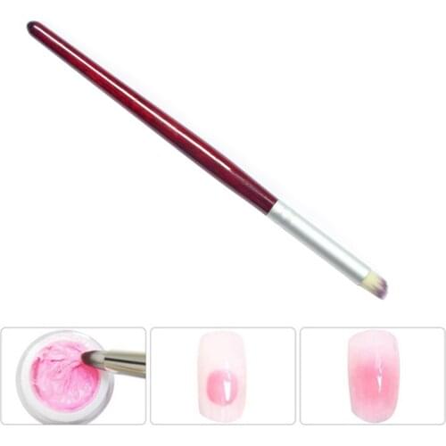 2Pcs Nail Art Gel Pen Brush Nylon Hair Ombre Brush Nail Art Brushes Soft Nails Manicure Tools For Gradient UV Gel Nail Pen