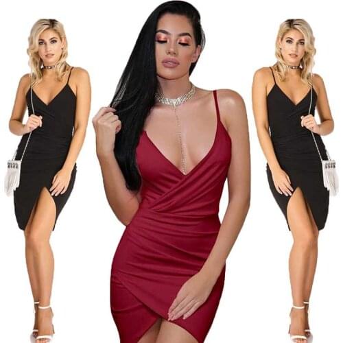 African Sleeveless Dresses Womens Fashion Sling Backless Split Dress Sexy Night Club African Dress For Women Africa Clothing