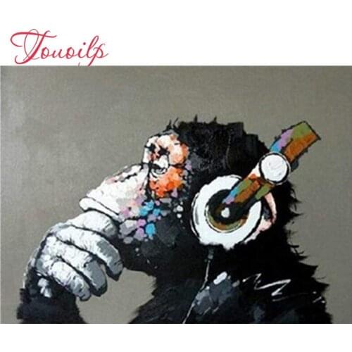 Diy Diamond mosaic pattern Rhinestone Pasted Full 3d Diamond Painting Cross Stitch Diamond Embroidery De DJ Aap picture