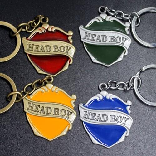 Wizard school of witchcraft and wizardry Cosplay Key Chain Head Boy Pendant Keychain Halloween Christmas Birthday Gift