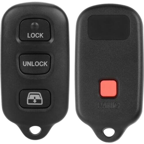 Car Key Shell For Toyota 4Runner Camry Corolla Prius RAV4 Lexus SC300 Scion xB Pontiac Vibe Keyless Key Case Remote 3+1 Buttons
