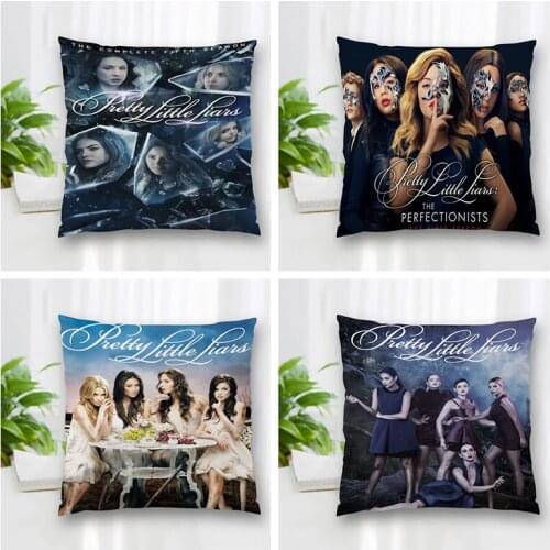 Custom Square Pillowcase Pretty Little Liars Soft Pillow Cover Zippered More Size Two Sides DIY gift Pillowcase 35x35cm 60x60cm