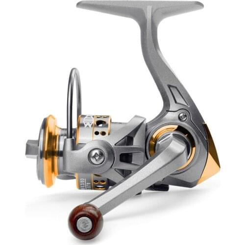 Fishing Reel 500 Series Spinning Reel Max Drag 5KG 5.2:1 No Gaps Super Light Power Mini Reel Fishing 12 Ball Bearings