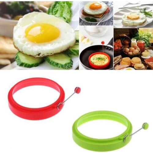 Round Shaper Eggs Mould For Cooking Breakfast Frying Pan Oven Kitchen New Silicone Fried Egg Pancake Ring Omelette Fried Egg