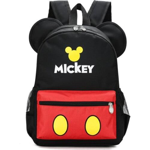 Disney cartoon Mickey cute childrens schoolbag elementary school fashion schoolbag children outdoor travel storage bag