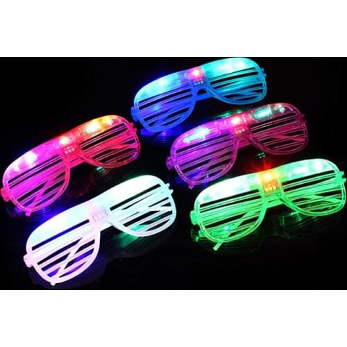20pcs/lot Fashion Led glasses glow party luminous glasses for Party party Xmas Birthday Wedding Bar Costume rave festival