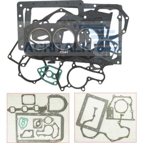 Set of gaskets including cylinder head gasket for Fengshou Lenar tractor LE254 FS250 with engine NJ380 / NJ385, part number