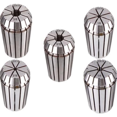 High Precision ER16 collet set 5pcs (3-10mm) CNC collet chuck toolholder TIR 0.005mm