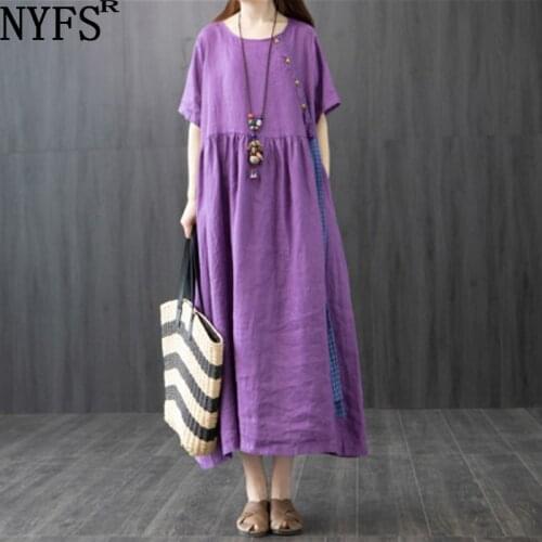 NYFS Solid Summer Dresses