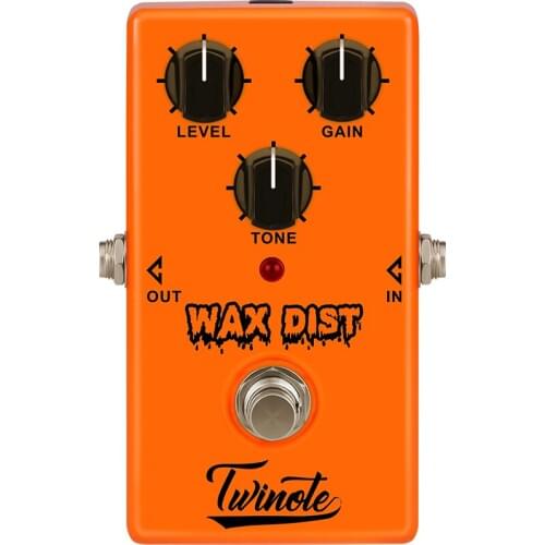 Twinote WAX DIST Guitar Pedal Classical Distortion Guitar Effect Pedal British Style Full Metal Shell True Bypass