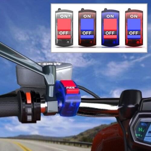 12V Motorcycle Handlebar On Off Control Switch For LED Headlight Fog Light Turn Head Lamp Signal Horn Switch Button
