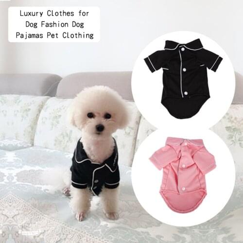 Luxury Clothes for Dog Fashion Dog Pajamas Pet Clothing for Small Medium Dogs Clothes Coat Yorkies Chihuahua Bulldogs Jacket 20D