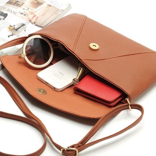 Messenger Bags Cover Envelope Bag Bags for Women 2021 Vintage Leather Handbags Ladies Party Famous Designer Crossbody Shoulder