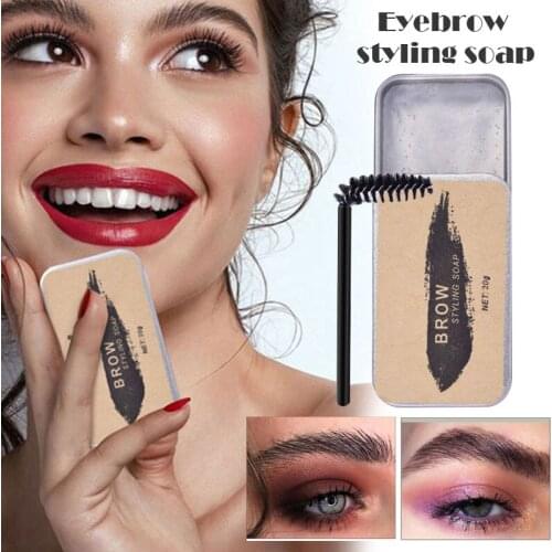 High Quality Long Lasting Waterproof Eyebrow Soap Brows Cream Tattoo Dye Tint with Brush Eyebrow Enhancer Makeup Gel Kit